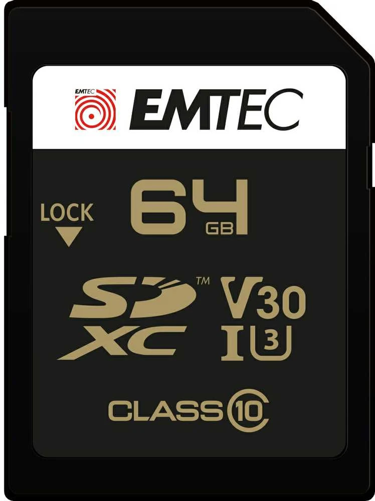 Emtec Speedin Pro SDXC 64 GB 10 klasės UHS-I/U3 V30 atminties kortelė (ECMSD64GXC10SP)