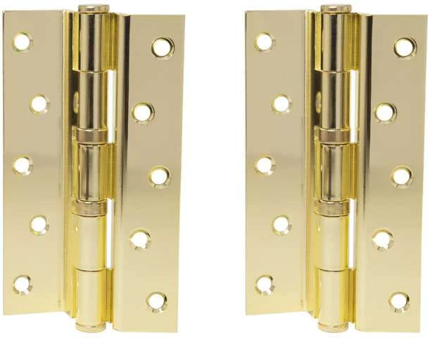 Haushalt Durų lankstas, 125 mm x 75 mm x 2.5 mm, žalvario sp., 2 vnt.