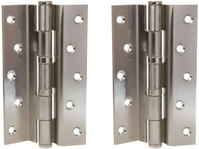 Haushalt Durų lankstas, 125 mm x 75 mm x 2.5 mm, nikelio sp., 2 vnt.