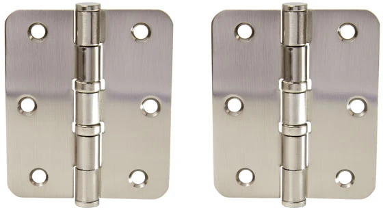 Haushalt Durų lankstas, 75 mm x 88 mm x 2.5 mm, nikelio sp., 2 vnt.