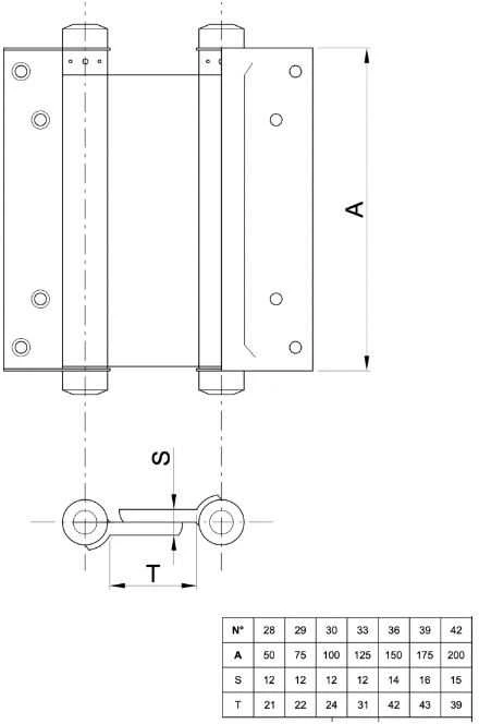 Lankstas durims IBFM 108029, bronzos