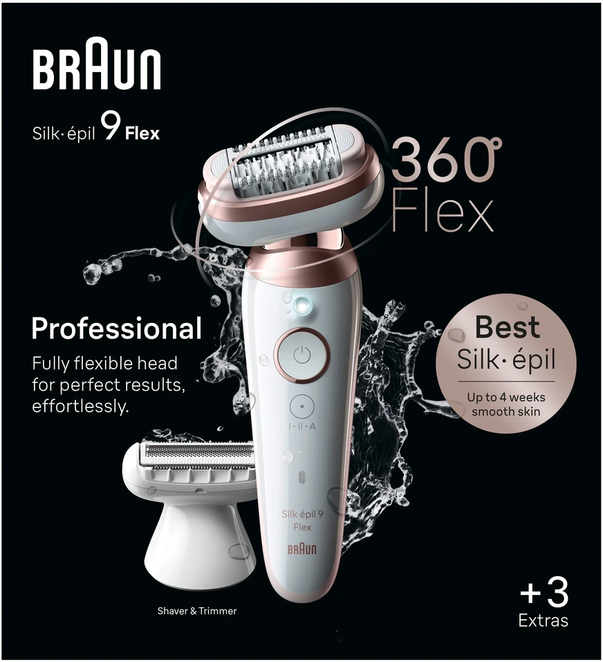 Epiliatorius Braun Silk•épil 9 Flex SES9-030 3D