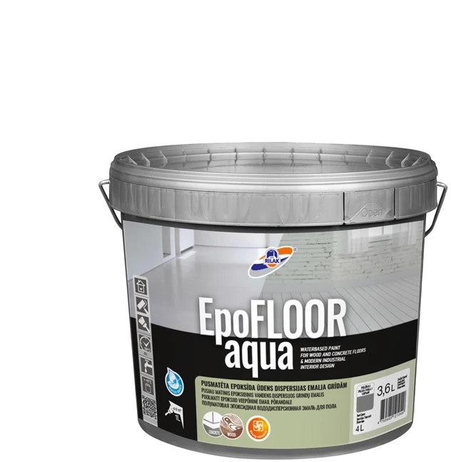 Rilak PAINT EPOXY EPOFLOOR AQUA Pilkas 3.6L