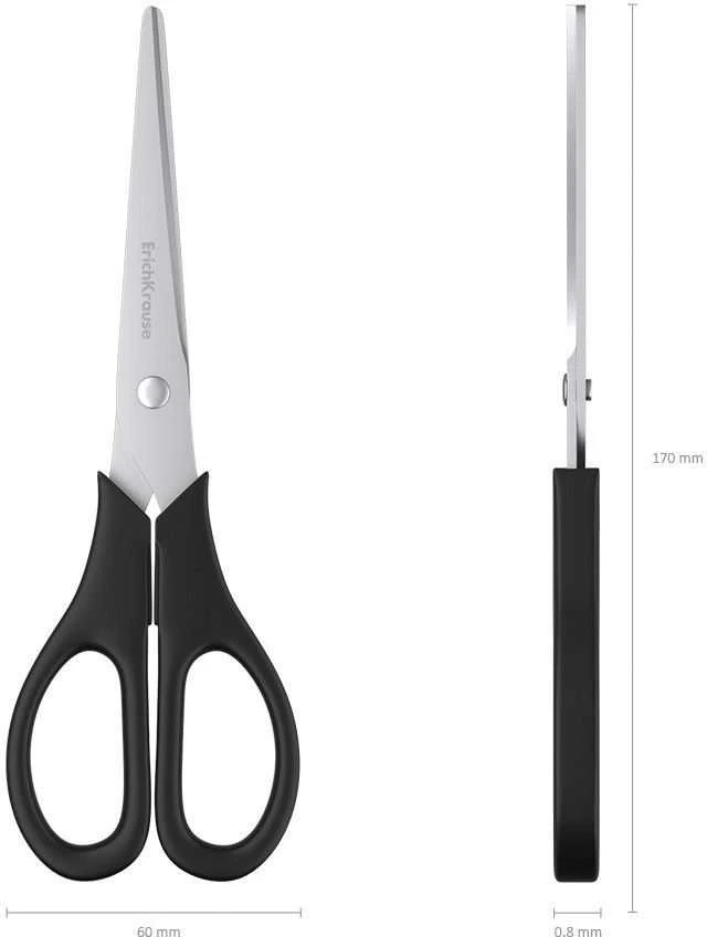 Žirklės EASY CUT, ErichKrause, 17cm