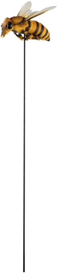 Esschert_Des Dekoracija „Bitė”, 6.9 cm x 8.4 cm x 78.4 cm, ruda/geltona