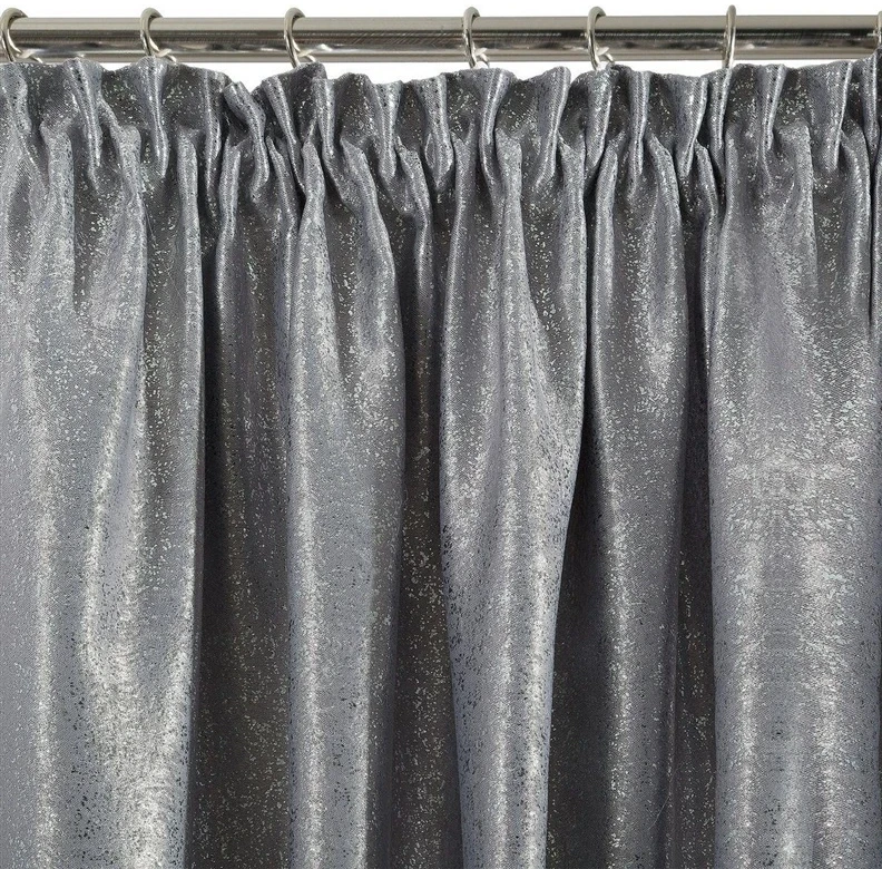 Eurofirany Blackout aizkari Ebru, sudraba, 135 cm x 270 cm