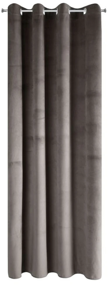 Eurofirany Užuolaida Pierre ruda, žiedai 140x250 cm