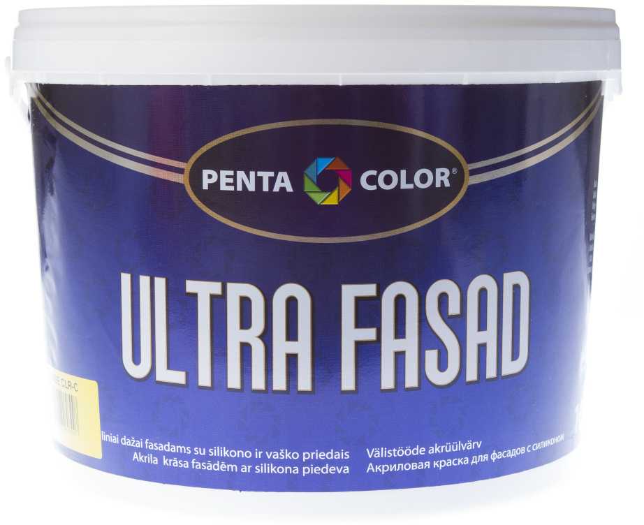 Fasado dažų bazė Pentacolor, emulsiniai, visiškai matinis, 10 l