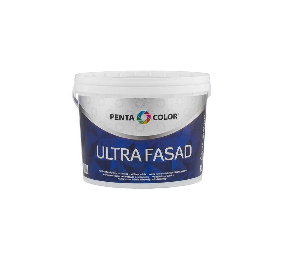 Fasadiniai dažai Pentacolor Ultra Facade, balti, 10 l