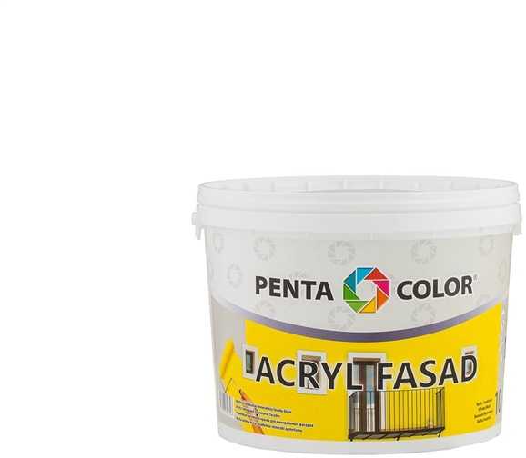 Fasado dažai Pentacolor Acryl Facade, balta sp., 5 l