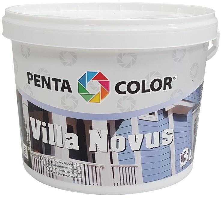 Fasado dažai Pentacolor Villa Novus, balta sp., 3 l