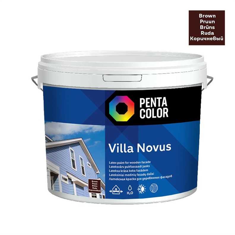 Fasadiniai dažai Pentacolor Villa Novus, rudos spalvos, 5 l