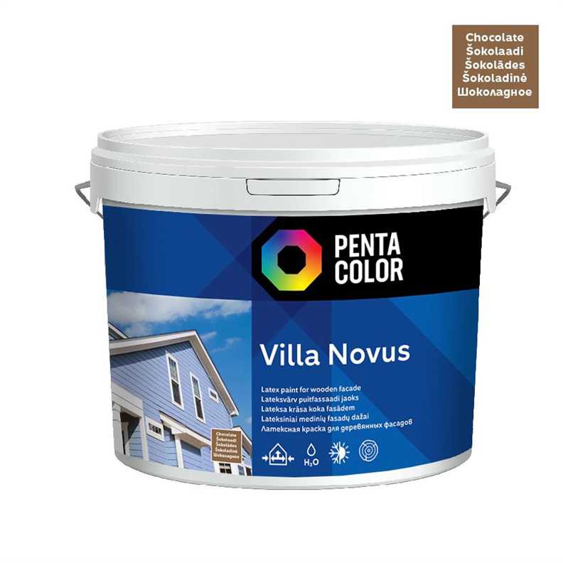 Fasāžu krāsa Pentacolor Villa Novus, šokolādes krās., 10 l