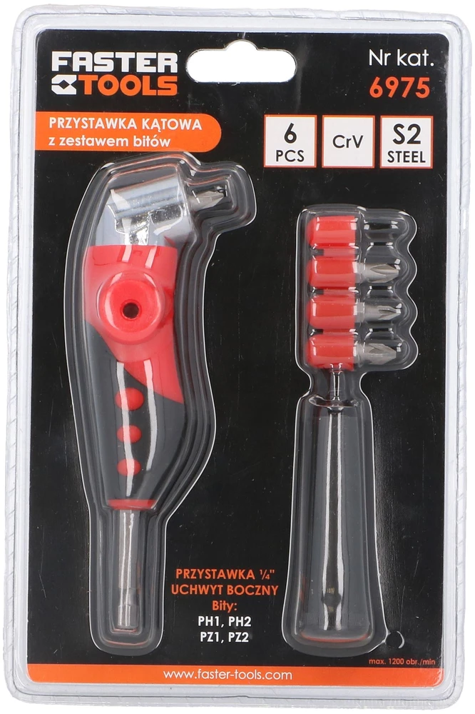 „Faster Tools“ adapteris „FasterTools“ kampinis 1/4"-1/4"