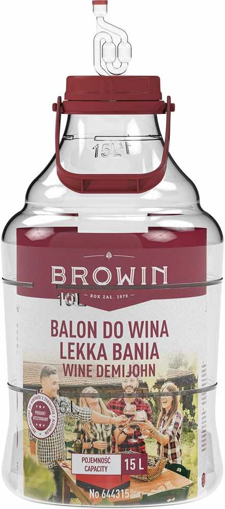 Browin TALPA FERMENTACIJAI PLASTIKINĖ 15L