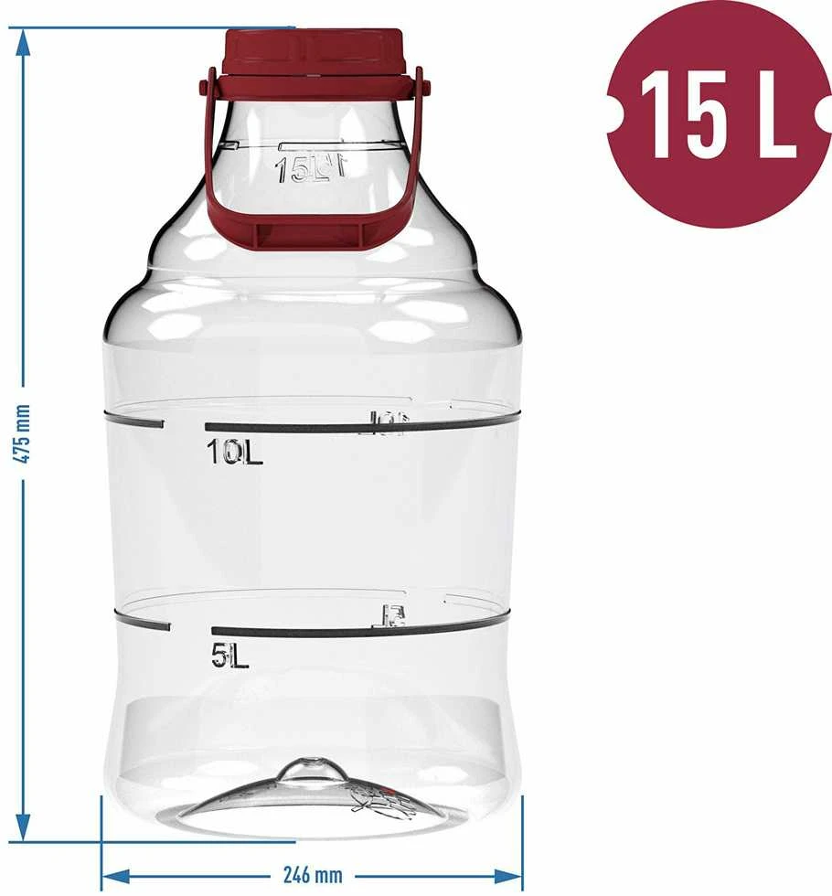 Browin TALPA FERMENTACIJAI PLASTIKINĖ 15L