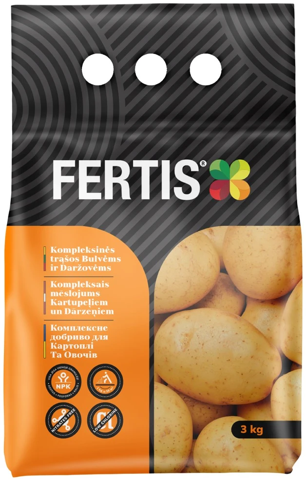 Kompleksinės trąšos Bulvėms ir daržovėms FERTIS, 3kg