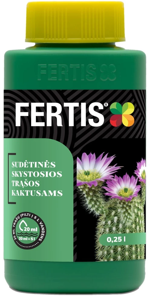 Sudėtinės skystosios trąšos Kaktusams FERTIS, 0,25 l