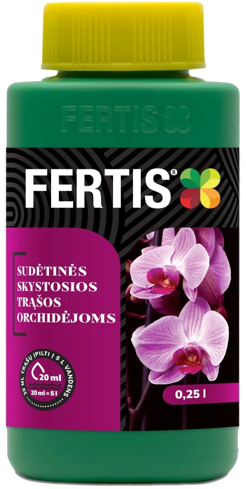 Sudėtinės skystosios trąšos Orchidėjoms FERTIS, 0,25 l