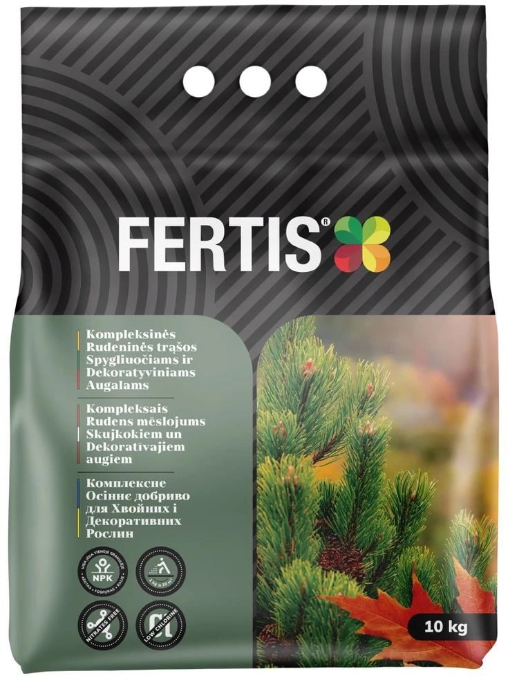 Fertis Trąšos spygliuočiams ir dekoratyviniams augalams rudenį 10kg
