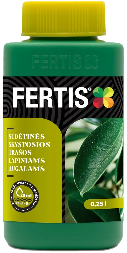 Sudėtinės skystosios trąšos Lapiniams augalams FERTIS, 0,25 l
