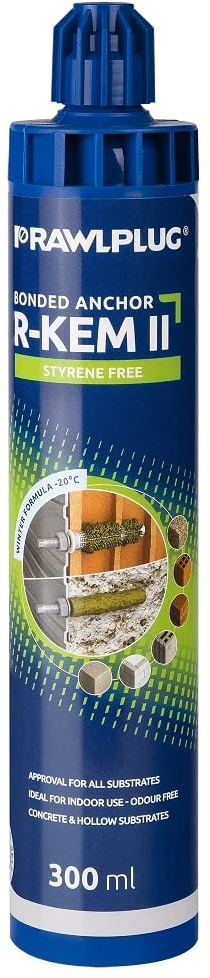 Fiksējošie sveķi Rawlplug R-KEM II Winter, 300 ml