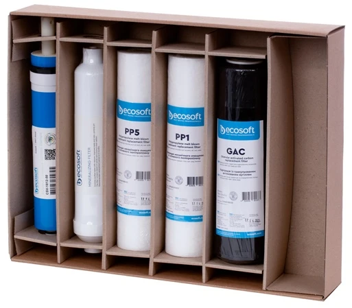 Filtravimo kasečių komplektas Ecosoft CPV5MCSVECO, 10"