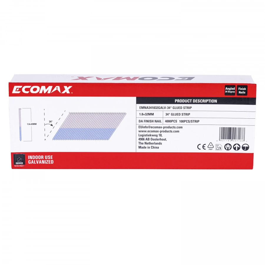 Vinys Ecomax EMNA341832GALV; 34°; 32 mm; 4000 vnt.