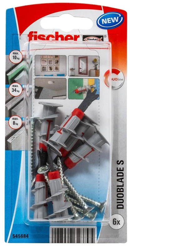 Fischer Kaiščiai gipso kart. DUOBLADE S, 6vnt.