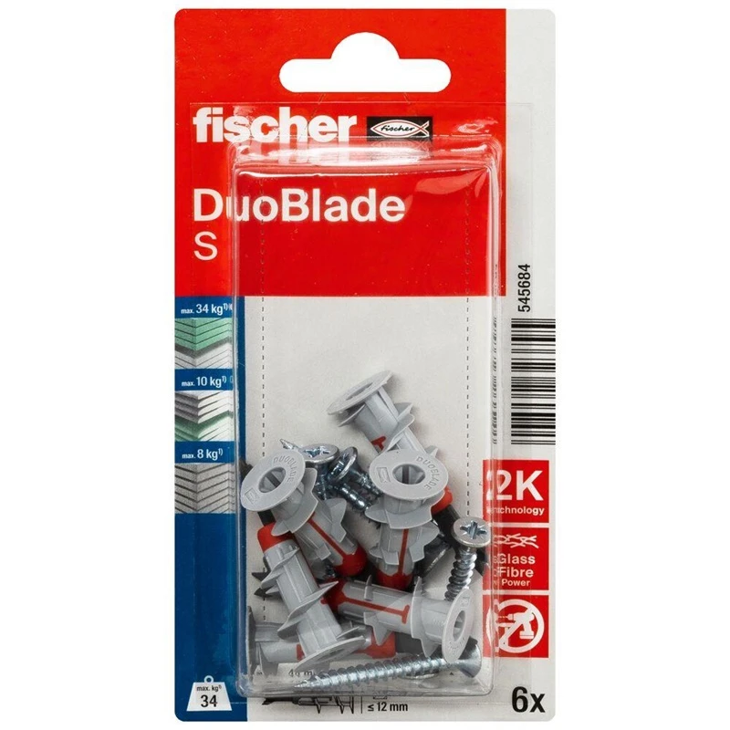 Fischer Kaiščiai gipso kart. DUOBLADE S, 6vnt.