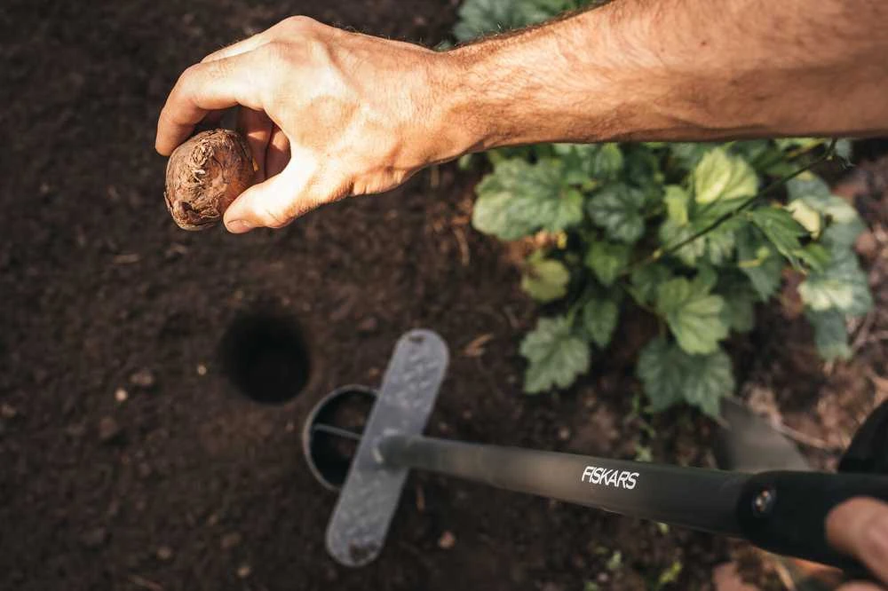 Fiskars Ergo ergonomiškas įrankis svogūnėlių sodinimui