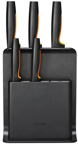 Fiskars FF 5 peilių rinkinys plastikiniame bloke