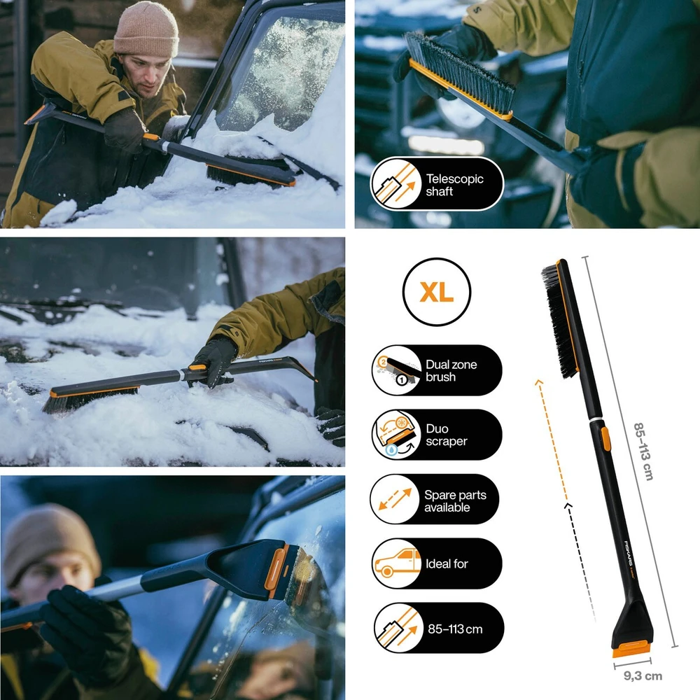 Fiskars ŠEPETYS TELESK SU LED GREMŽX-SERIES
