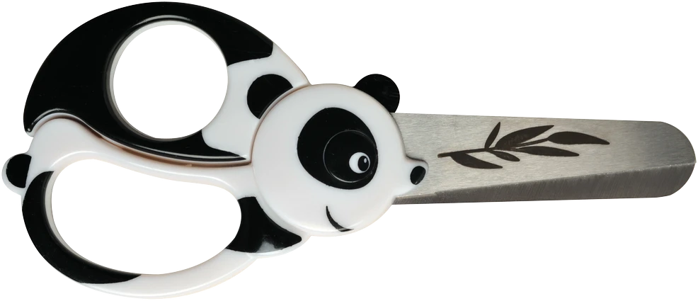 Vaikiškos žirklės FISKARS, su panda, 13 cm