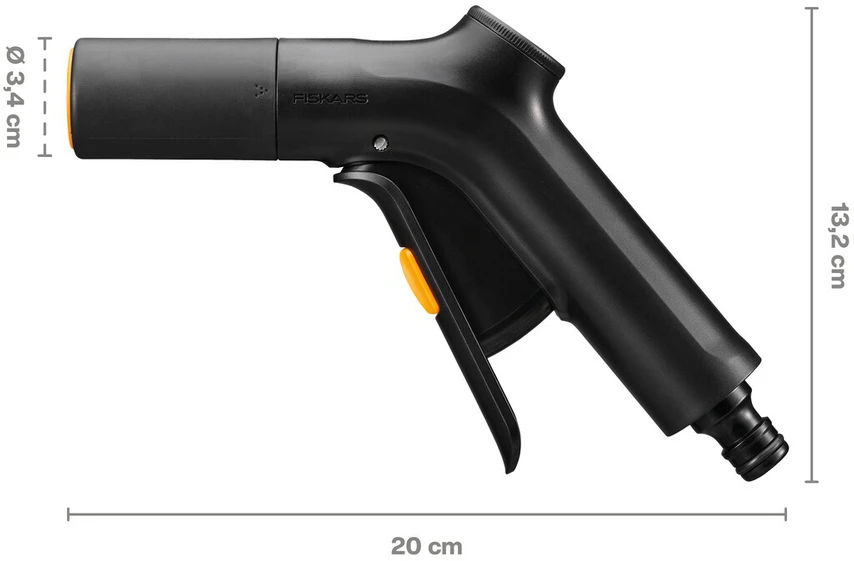 Fiskars Solid ūdens smidzināšanas pistole, regulējama