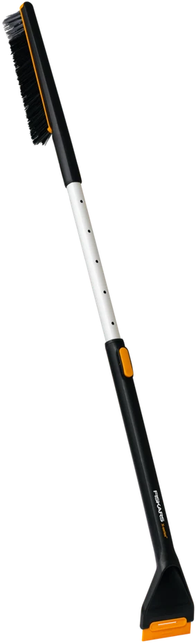 FISKARS X-SERIES TELESKOPINIS SNIEGO VALYMO ŠEPETYS IR GRANDIKLIS