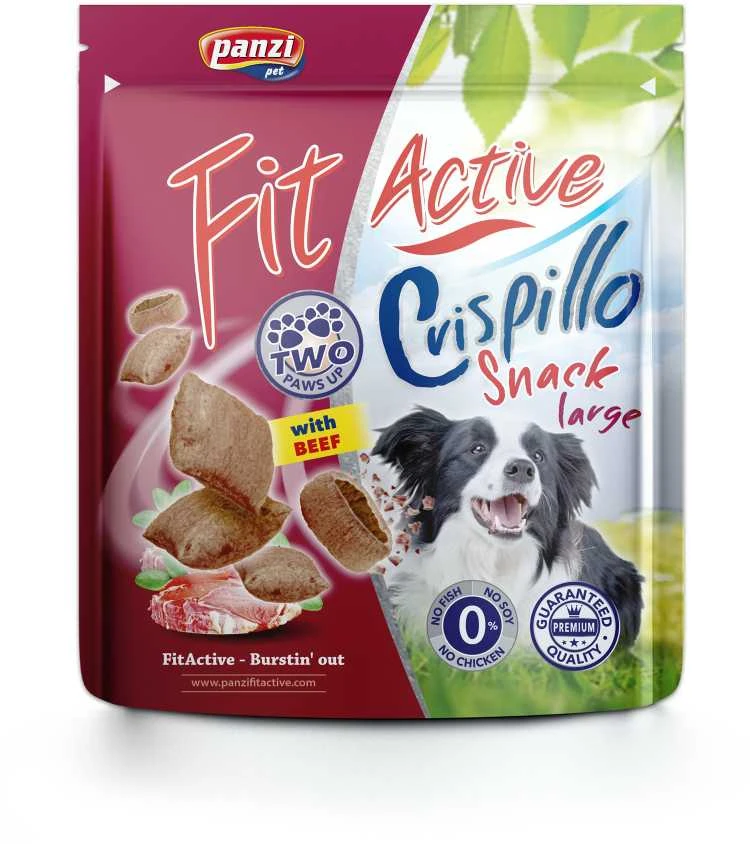 Fit Active Fit_Active Skanėstai Crispillo dideliems šunims, 180 g su jautiena