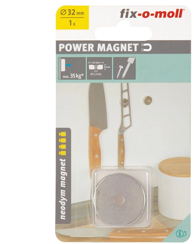 Fix O Moll MAGNETAS PRISUKAMAS 32X8MM 1VNT