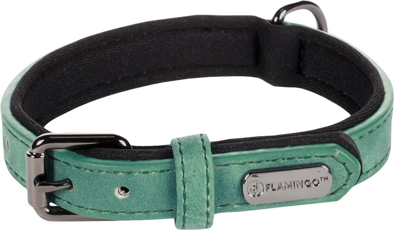 Flamingo DOG COLLAR DELU Žalias 31-39CM 20MM