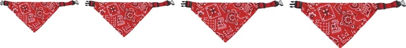 Flamingo DOG COLL BANDANA PINTO Raudonas 40-65CM 25MM