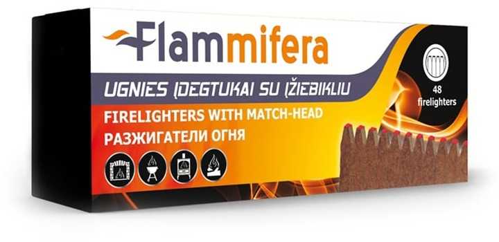 Flammifera Urban Outdoor Ugnies degikliai su uždegimo galvute, 48 vnt.