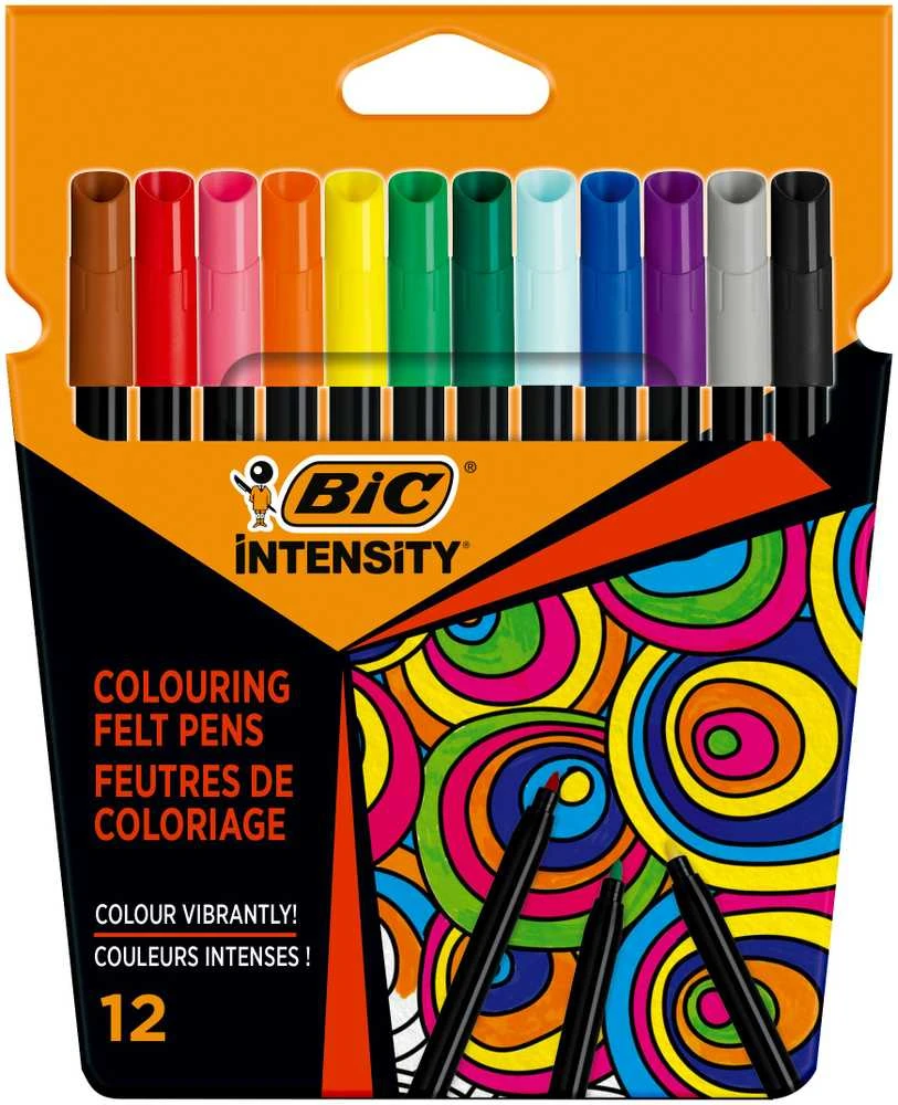 Bic Flomasteriai Intensity Up, 12 spalvų rinkinys 978004