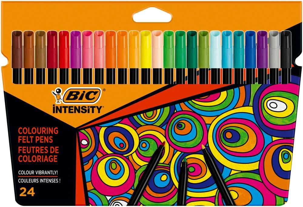 Bic Flomasteriai Intensity Up, 24 spalvų rinkinys 978035