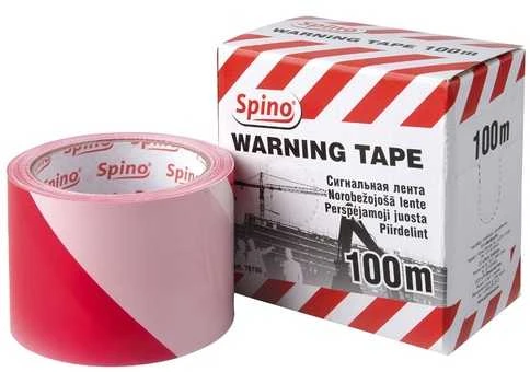 Folsen Multipack Aptveriamoji juosta, PE, 70mm x 100m, raudona/balta