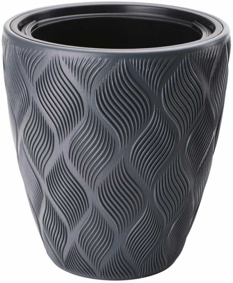 FORM PLASTIC Gėlių vazonas Flow 40cm Juoda