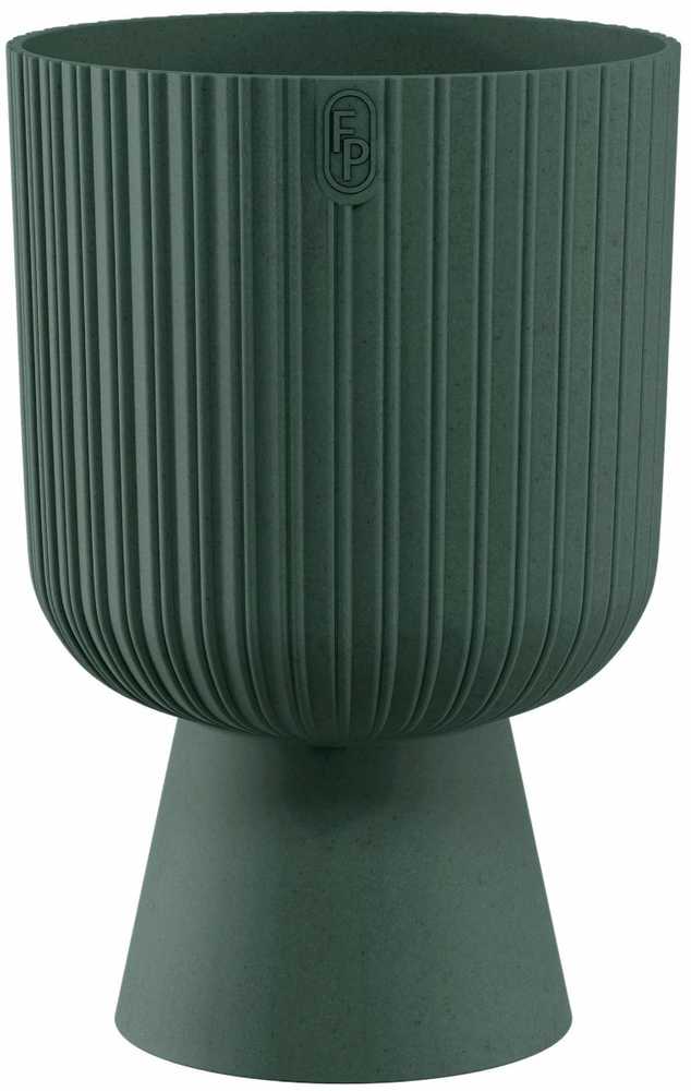 Vazonas FORM PLASTIC Keli Mika Eco Wood 14cm Žalia