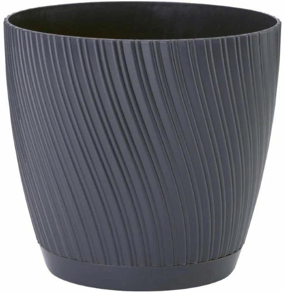 FORM PLASTIC Vazonas Mika 13cm Juoda