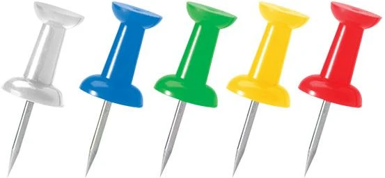 Forofis Pin Centrum. 100 pcs. various colours