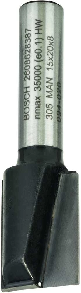 Bosch Pirštinė freza HM B=15mm, l=20 mm,kotas 8mm
