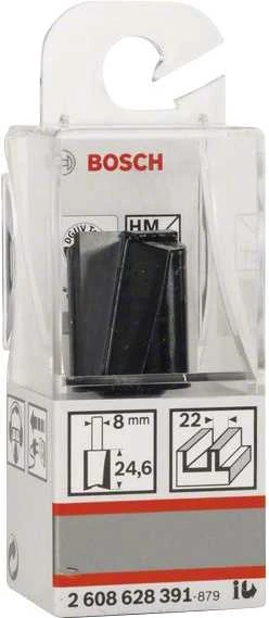 Bosch Pirštinė freza HM B=22mm, l=25 mm,kotas 8mm